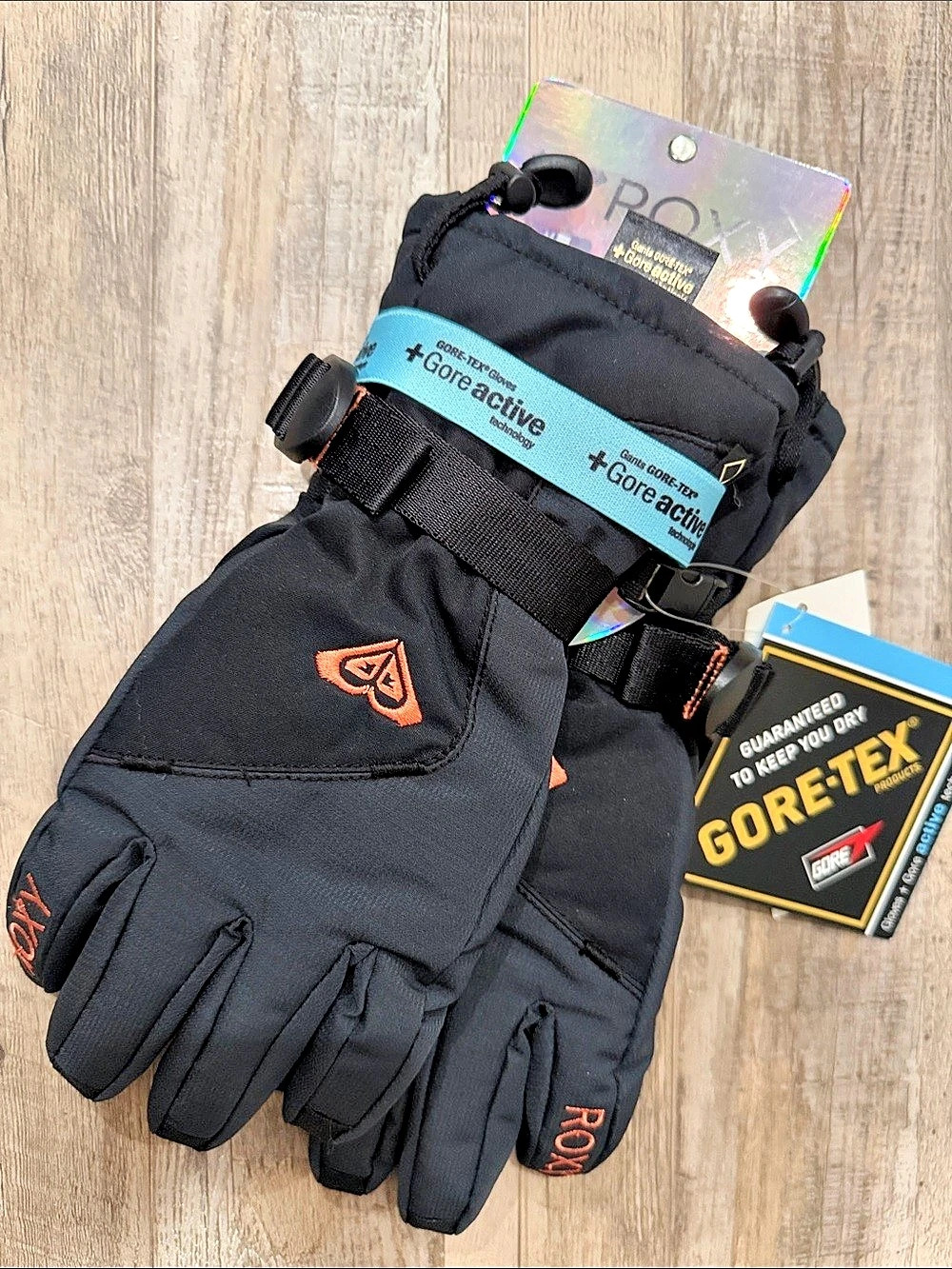Roxy Crystal Gore-Tex Glove Black NWT